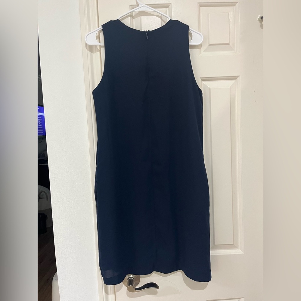 Kenneth Cole Elegant Navy Sleeveless Dress size 2 - Picture 4 of 9